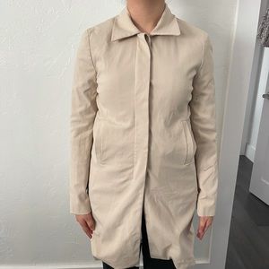 Cream trench coat